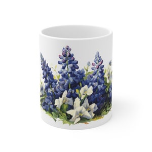 Bluebonnets Coffee Mug | Bluebonnets Painting Mug | Bluebonnet Gift Mug