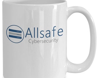 Allsafe, cybersecurity, coffee mug, mr. robot, coffee cup, novelty pentest mug, red hat