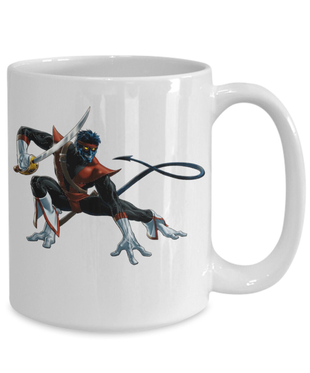 Nightcrawler, X-men, Coffee Mug, Marvel Comics, Superhero Coffee Mugs, Nightcrawler X-men, X-men ...