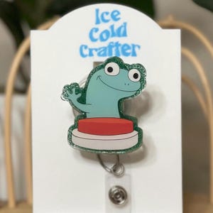 carrete de insignias de meme de lagarto