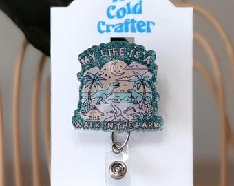 Dinosaur Walk in the Park badge reel