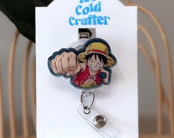 Straw Hat 1P Anime character badge reel
