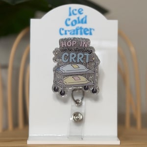 CRRT cart badge reel