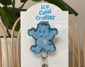 Carebear-inspired badge reel