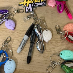 Badge Reel Accessory Set- Pastel Penlight Colors (Please read description!)