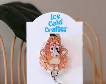 Orange Dog badge reel