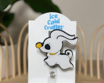 Zero ghost dog badge reel