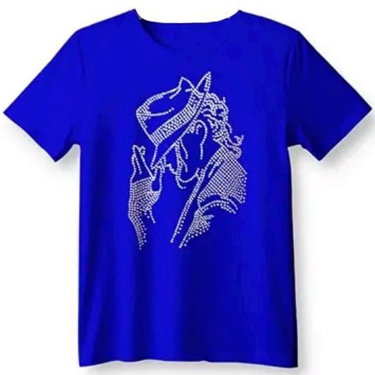 セレブシャツ - セレブラインストーンTシャツ - マイケル・ジャクソン
