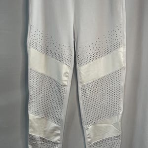 Rhinestone Embellished Yoga Pants - Leggings