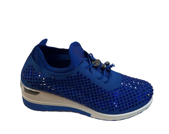 Atalina Rhinestone Sneaker - Bling Sneakers
