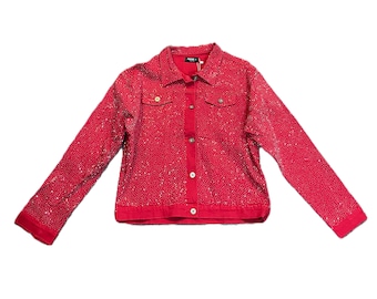 Rhinestone Denim Jacket- Rhine Studs