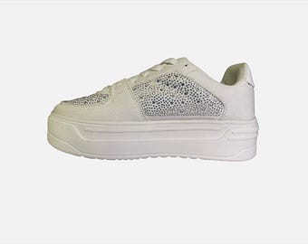 Marsel Rhinestone Lace Up Sneaker