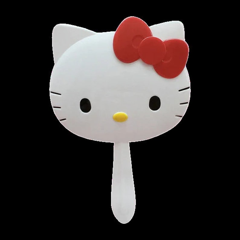 Hello Kitty Handheld Vanity Mirror Etsy
