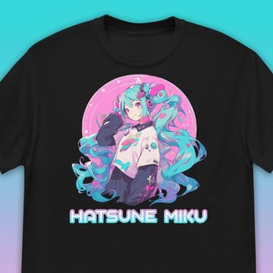 Hatsune Miku T-Shirt Pink Hearts Cute Kawaii  | Vocaloid | Unisex T-Shirt