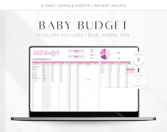 赤ちゃん予算スプレッドシート | Google スプレッドシート 赤ちゃん予算プランナー | 保育園プランナー | 新生児予算 | 新生児プランナー | 保育園予算