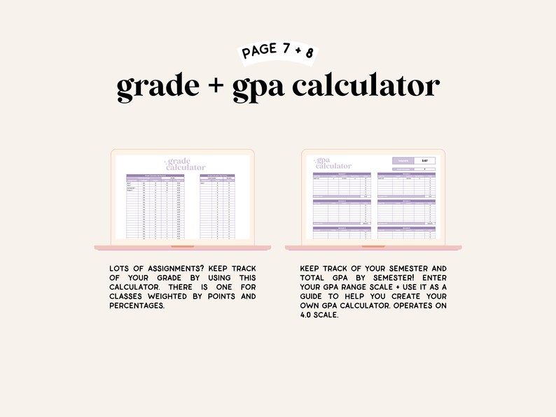 Academic Planner Spreadsheet