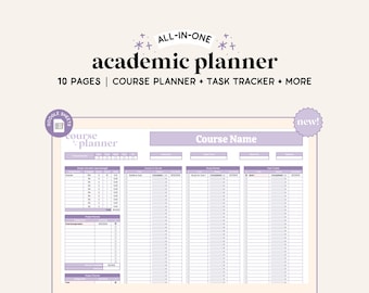 NIEUW Academisch Planner-spreadsheet | Google Spreadsheets | Toewijzingstracker | Cursusplanner | Taakspreadsheet | College-spreadsheet | Universiteit