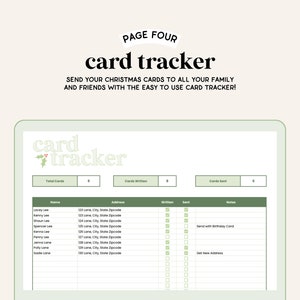 Christmas Planner Spreadsheet | Google Sheet Christmas Tracker | Christmas Budget | Stocking Tracker | Christmas Gift Tracker | Budgeting image 7