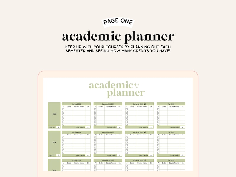 2025-2026 Academic Planner Spreadsheet | Google Sheets | Assignment ...