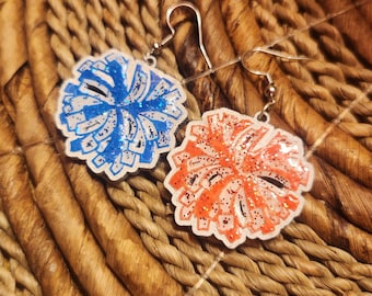 Cheer Earrings | Game Day Earrings | Pom Pom Earrings | Custom Sports Earrings | Cheer Mom Earrings
