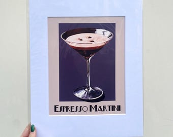 Impresión de cóctel Espresso Martini
