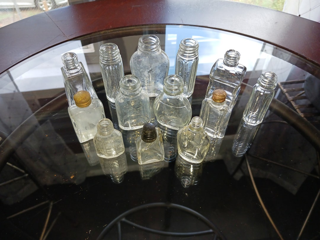 Tiny Vintage Screw Top Bottles 1920s1950s Etsy
