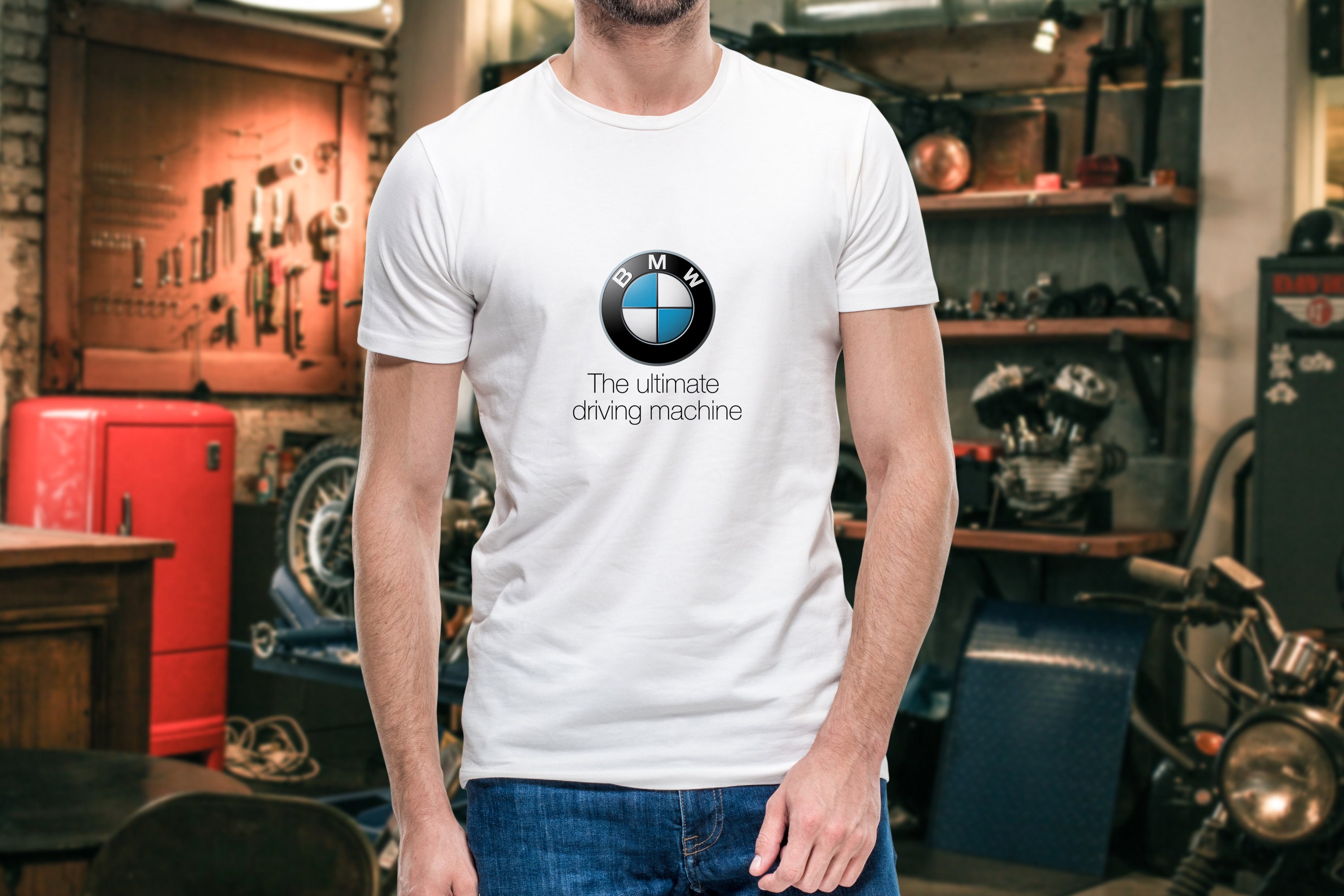 T shirt bmw logo sale