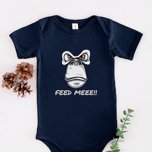Feed Me! Angry Gorilla Baby Body Suit