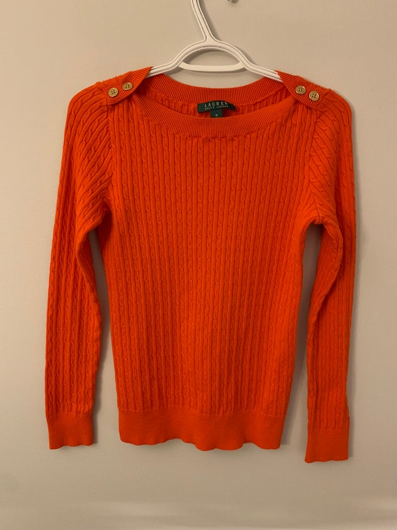 Lauren by Ralph Lauren Orange Sweater