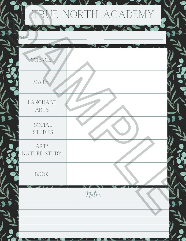 Custom Botanical Lesson Plan for Homeschool Students Etsy