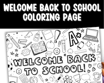 Back to School Coloring Page: Classroom Activity Sheet (Printable)