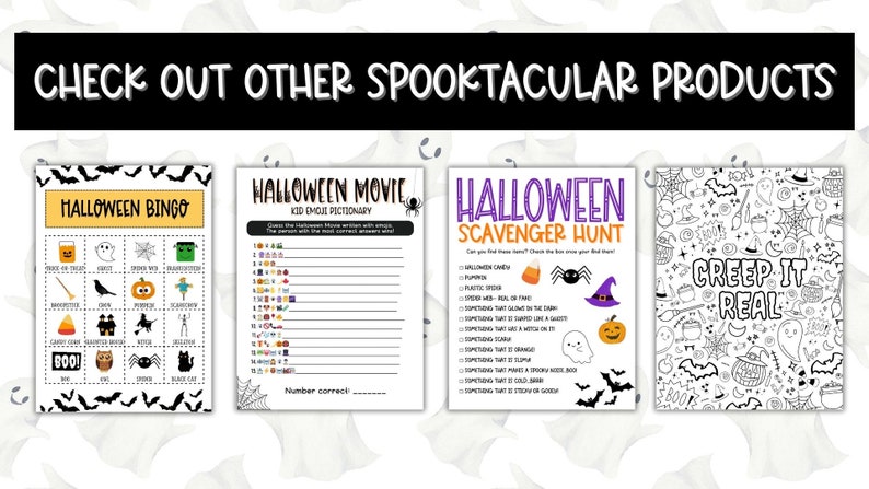 Spooktacular Halloween Scavenger Hunt • Halloween Kid Activity ...