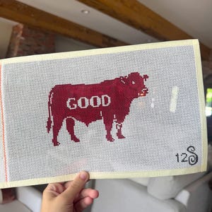 Good Bull Aggie Needlepoint Canvas