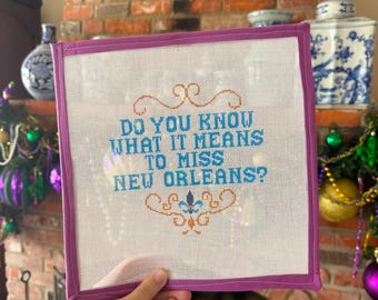 Canvas Miss New Orleans-naaldpunt