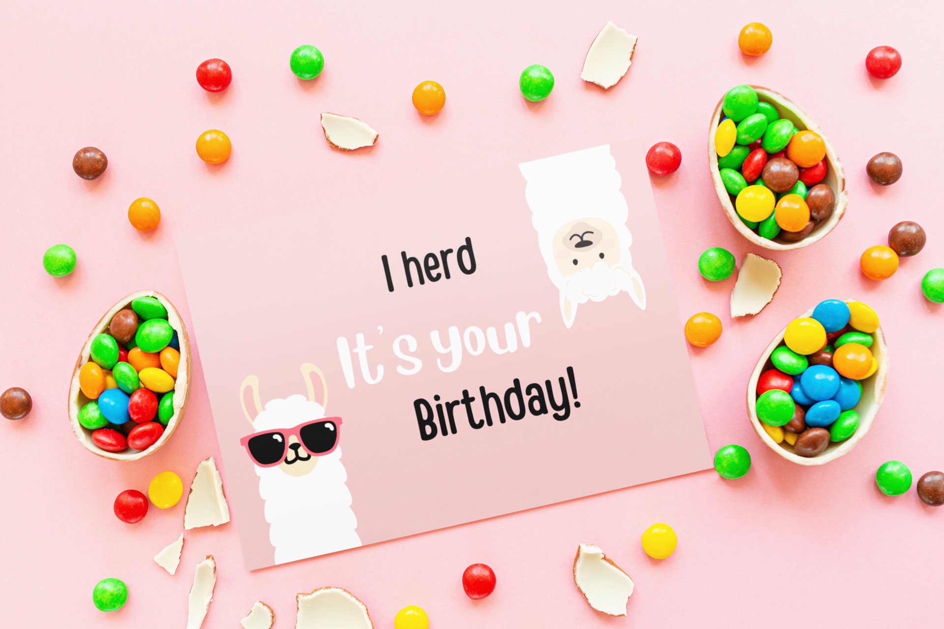 Funny Llama Birthday Card, Digital Download, Printable Birthday Card ...