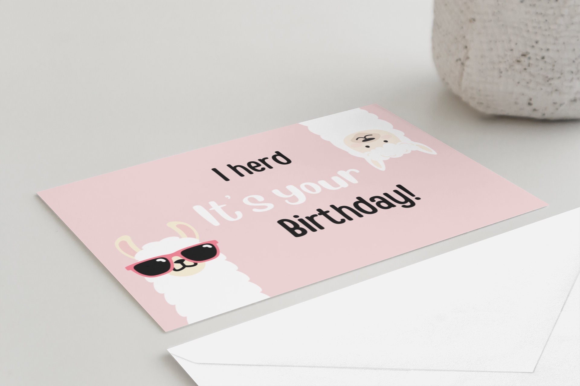 Funny Llama Birthday Card, Digital Download, Printable Birthday Card ...