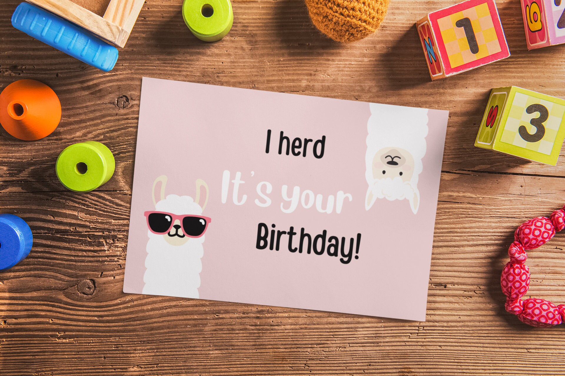 Funny Llama Birthday Card, Digital Download, Printable Birthday Card ...