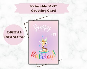Baby's First Birthday Card