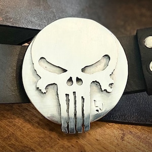 Riemgesp, The Punisher, Skull, Iron, Forged, Smid, Leather
