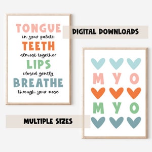 Myofunktionales Therapieraum Dekor Myo Set von Digitalen Downloads