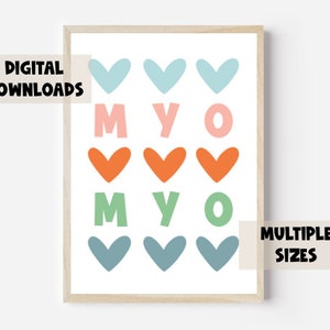 Myofunctional Therapy Room Decor Myo Retro Digital Download