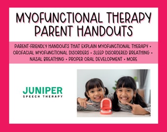 Myofunctional Therapy Parent Handouts Myo OMT