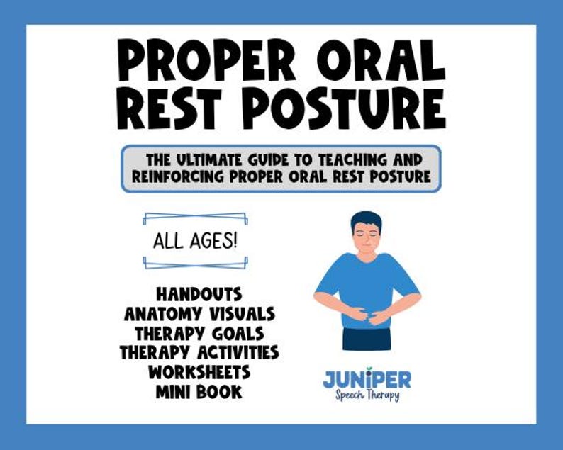 Myofunctional Therapy Proper Oral Rest Posture Guide - Etsy