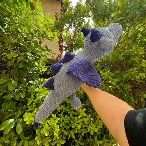 Crochet Dragon: Soft Yarn Plush Toy
