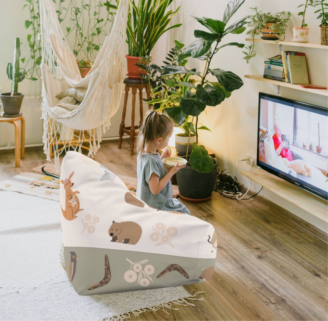 Aussie Animals Bean Bag Chair Cover Kids Etsy