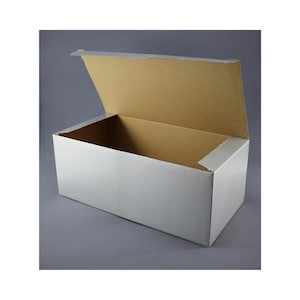 Caja plegable 320 x 160 x 120 mm caja de envío caja de regalo plateada