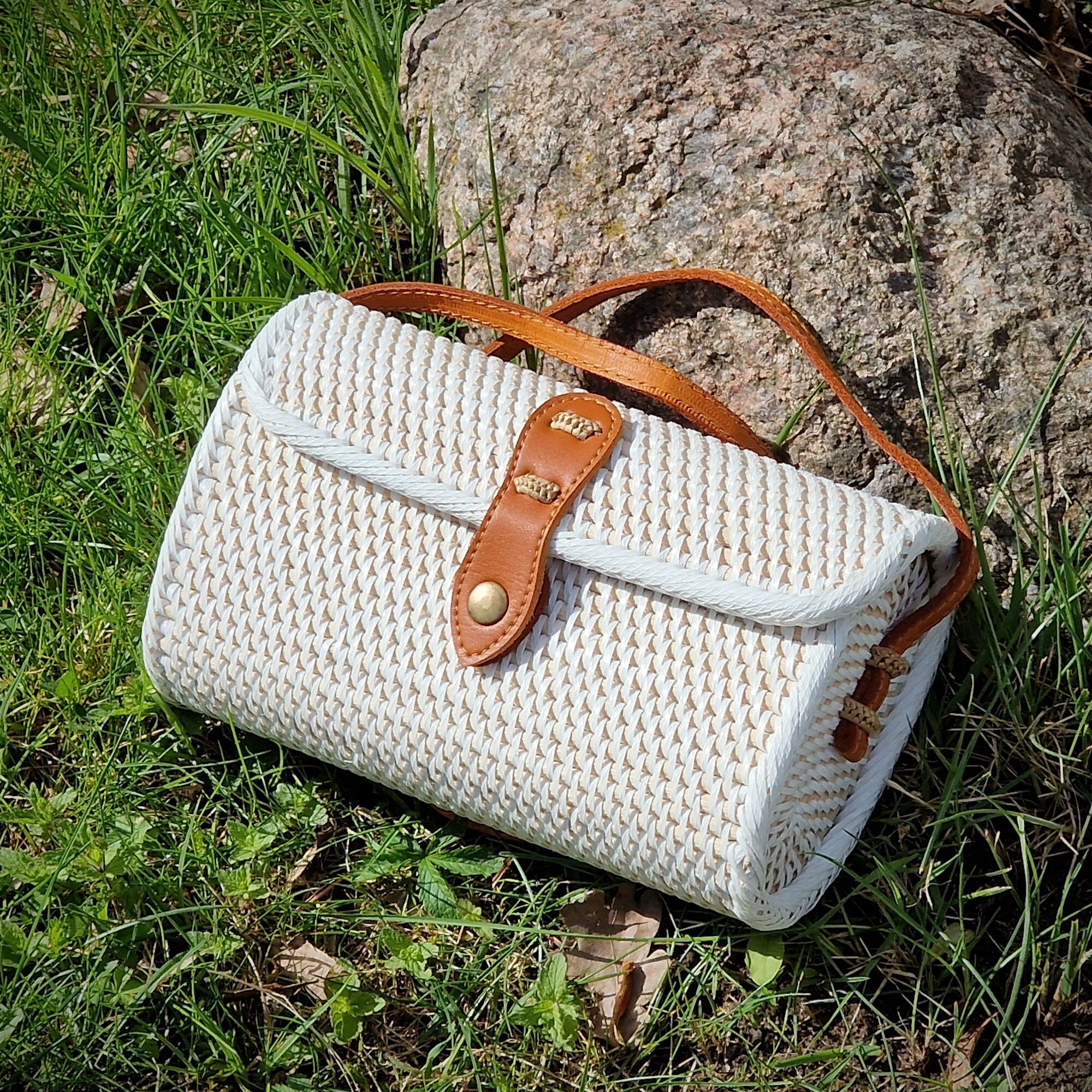 Ratan Bali Bolso Redondo Ratan Bolso De Ratan Redondo Bolso De