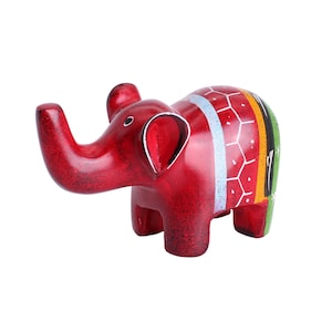 Soapstone decorative figure elephant statue sculpture elephant figure lucky elephant handmade and hand-painted