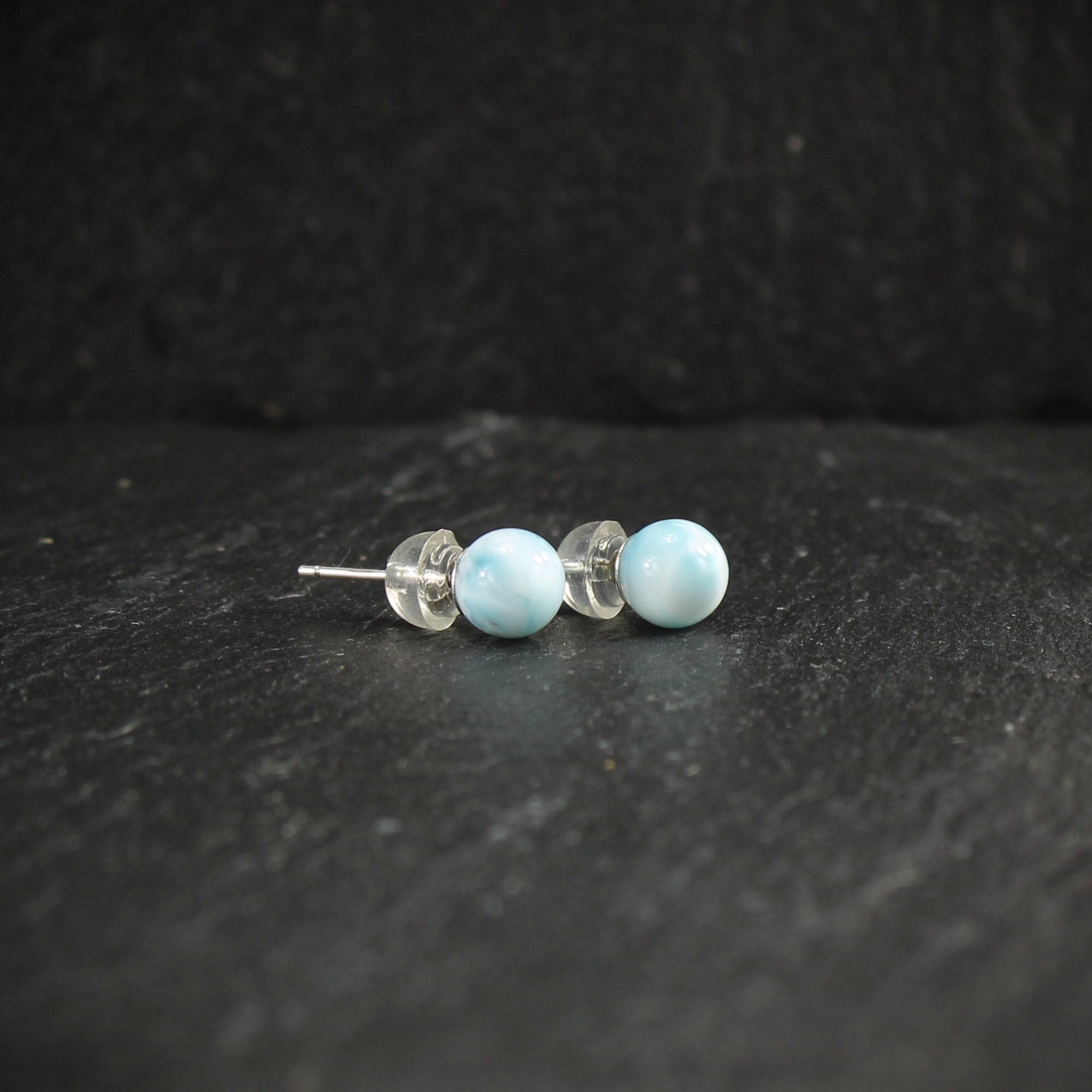 Oorstekers van 925 sterling zilver, bol/parels, 6 mm diameter, oorbellen met sluiting, 6mm, Metaal, Verschillende