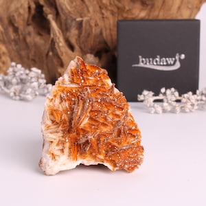 Barita en bruto única de Marruecos – Espécimen de cristal de 122 g, pieza de colección de mineral natural, ideal como regalo decorativo.